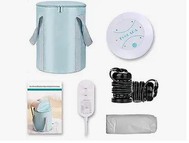   Roll over image to zoom in Healcity Professional Ionic Detox Foot Bath Machine Foot Detox Spa System Ion Cleanse Chi for Home Use Salon Beauty SPA Club Bundle with Foldable TubAll Original Accessories Included 
